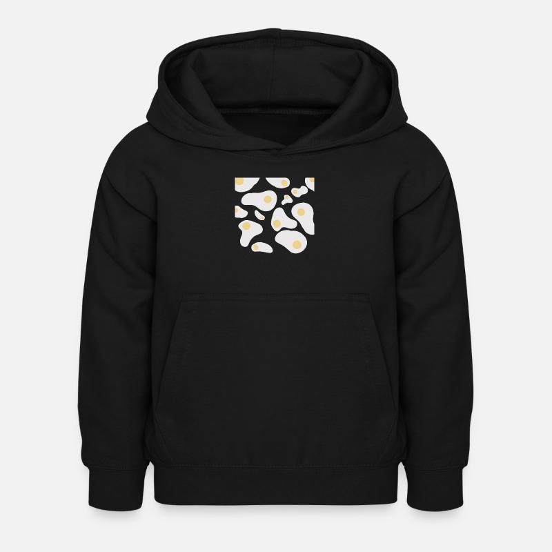 Fried eggs - Kids Hoodie - black
