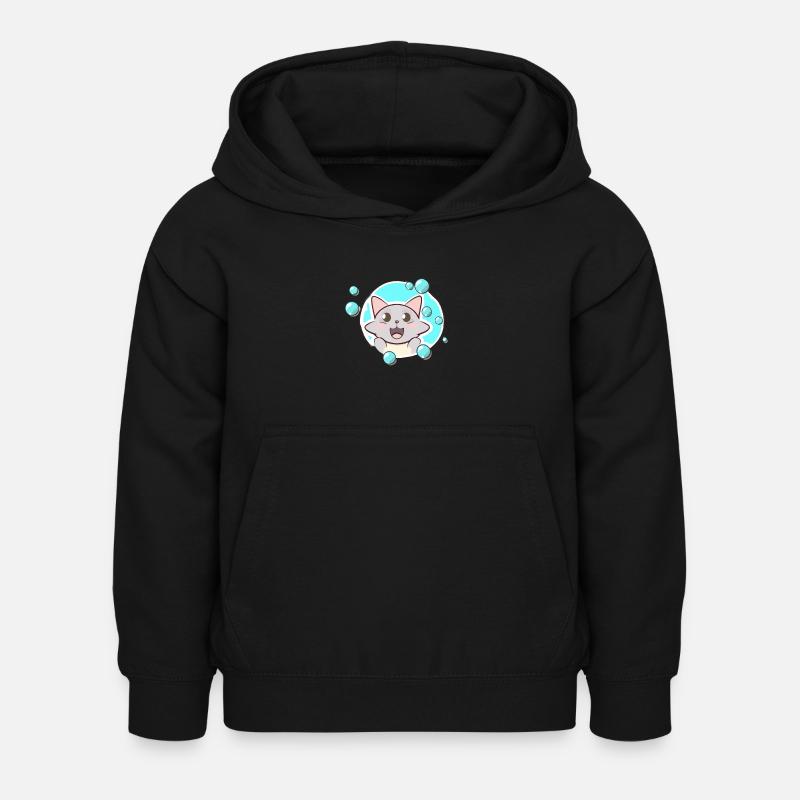 Savon Bubbles Chat - Sweat à capuche Enfant - noir