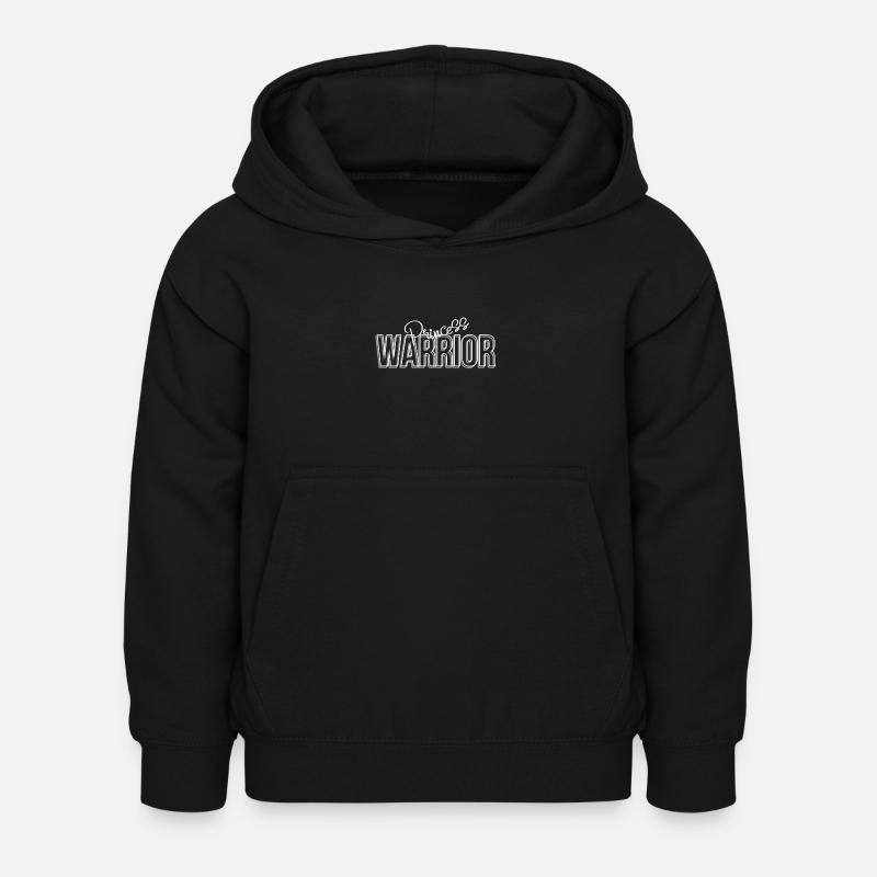 Princesse Guerrière - Sweat à capuche Enfant - noir