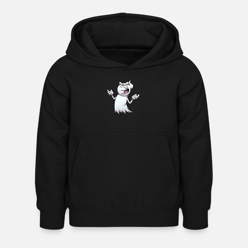 Evil Laughing Ghost - Kids Hoodie - black