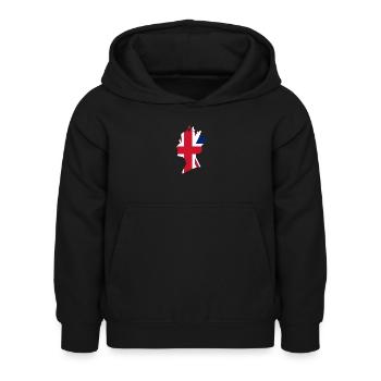 Elizabeth II - Sweat à capuche Enfant - noir - Devant - AI Model Kid Female (0cm)