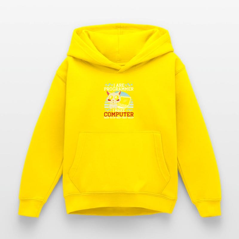 Je suis programmeur Funny Cat Coder Computer Kitty Sweat à capuche Enfant