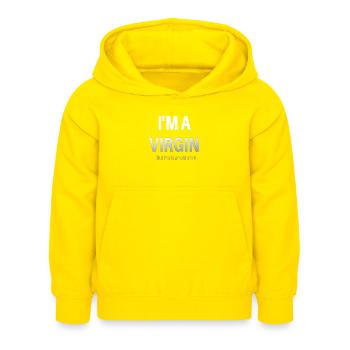sagesse citations bouddha texte vie vierge - Sweat à capuche Enfant - jaune - Devant - AI Model Kid Female (0cm)