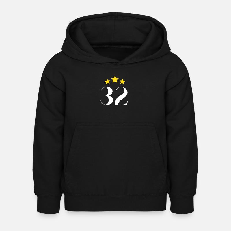 32e anniversaire étoilé - Sweat à capuche Enfant - noir