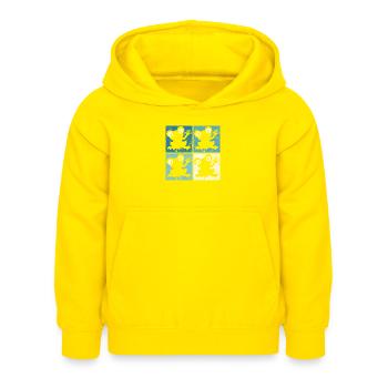 Frog Frogs Cadeau pour enfants Drôle Drôle - Sweat à capuche Enfant - jaune - Devant - AI Model Kid Female (0cm)