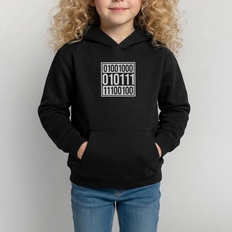 Binary Code Program Language Kids Hoodie