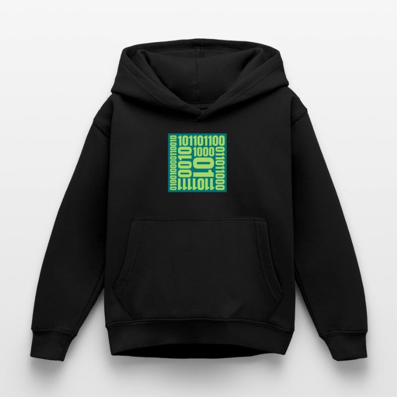 Binary Code Program Language Kids Hoodie