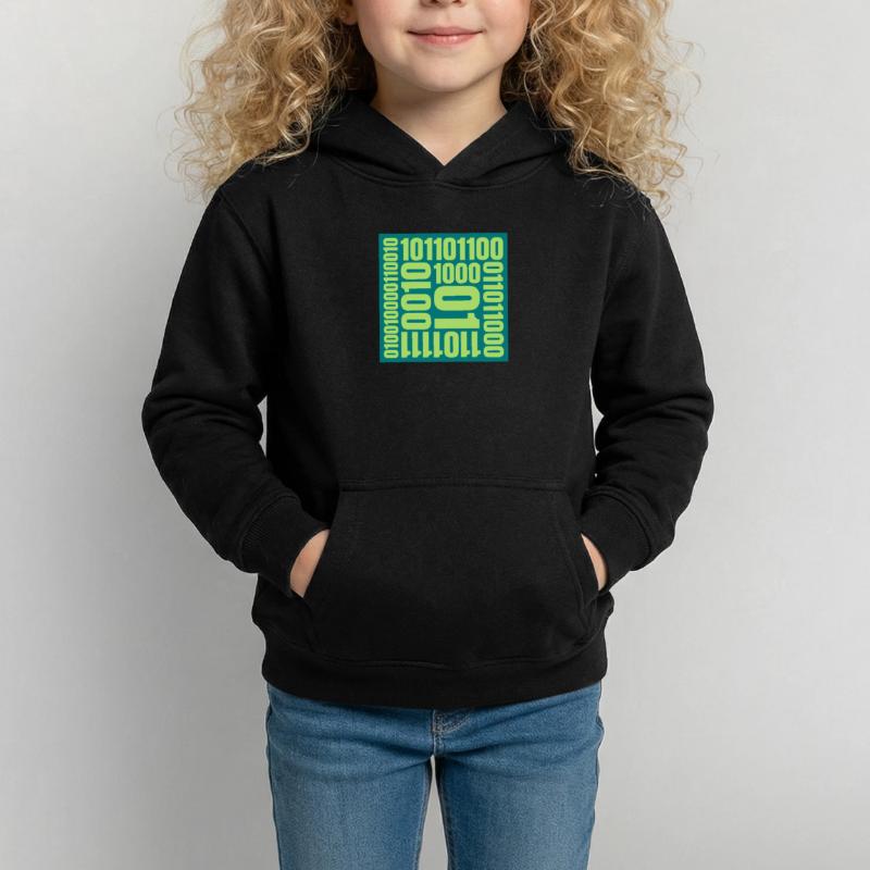 Binary Code Program Language Kids Hoodie