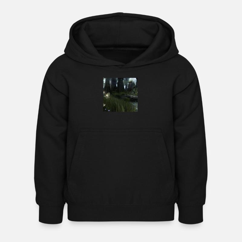 Forêt magique - Sweat à capuche Enfant - noir