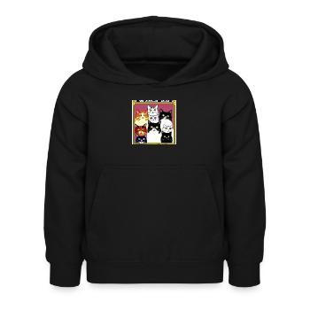 Group photo - Kids Hoodie - black - Front - AI Model Kid Female (0cm)
