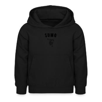 sumo - Sweat à capuche Enfant - noir - Devant - AI Model Kid Female (0cm)