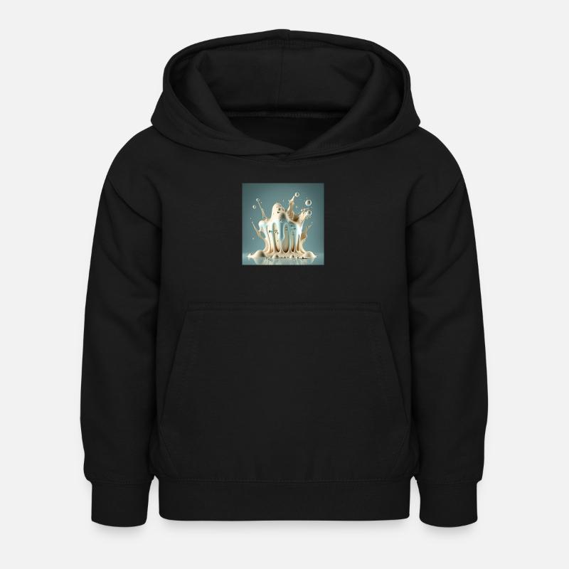 Bouncing liquid - Kids Hoodie - black