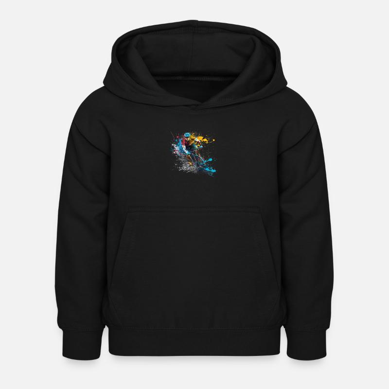 Radfahrer - Kinder Hoodie - Schwarz