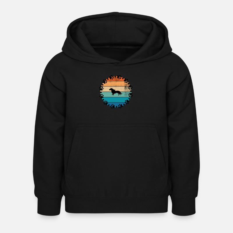 Chiens Sun Beagle - Sweat à capuche Enfant - noir