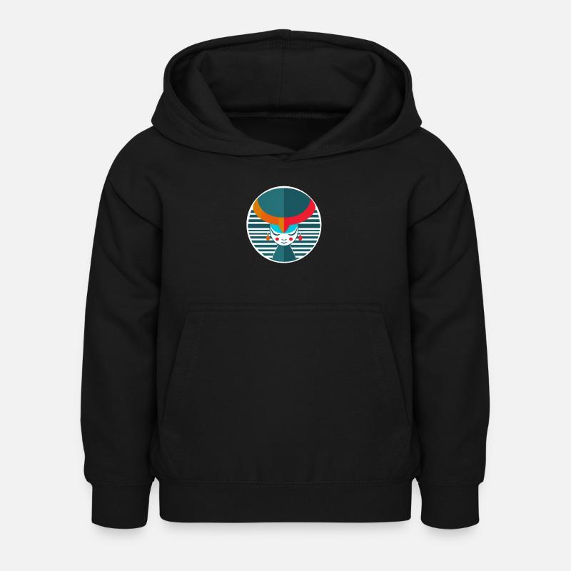Abstrakter Stier - Kinder Hoodie - Schwarz