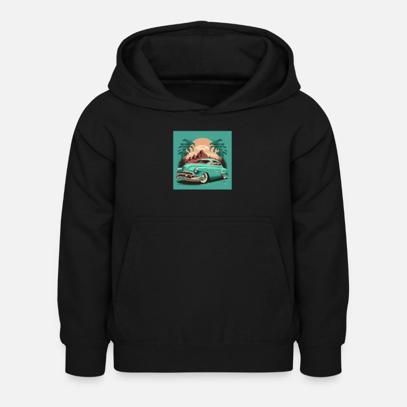 Retro Miami Vice - Kinder Hoodie - Schwarz