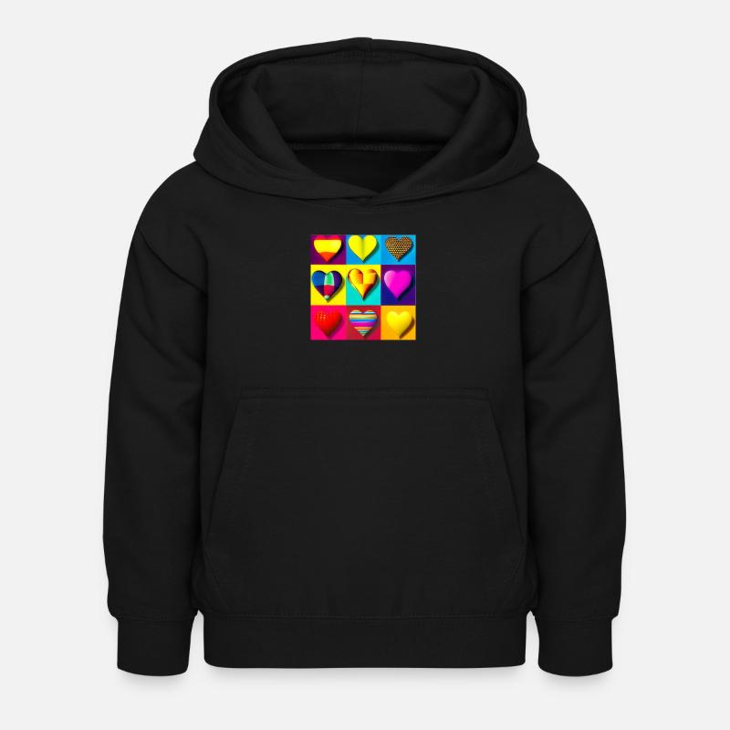 A016 - Kinder Hoodie - Schwarz
