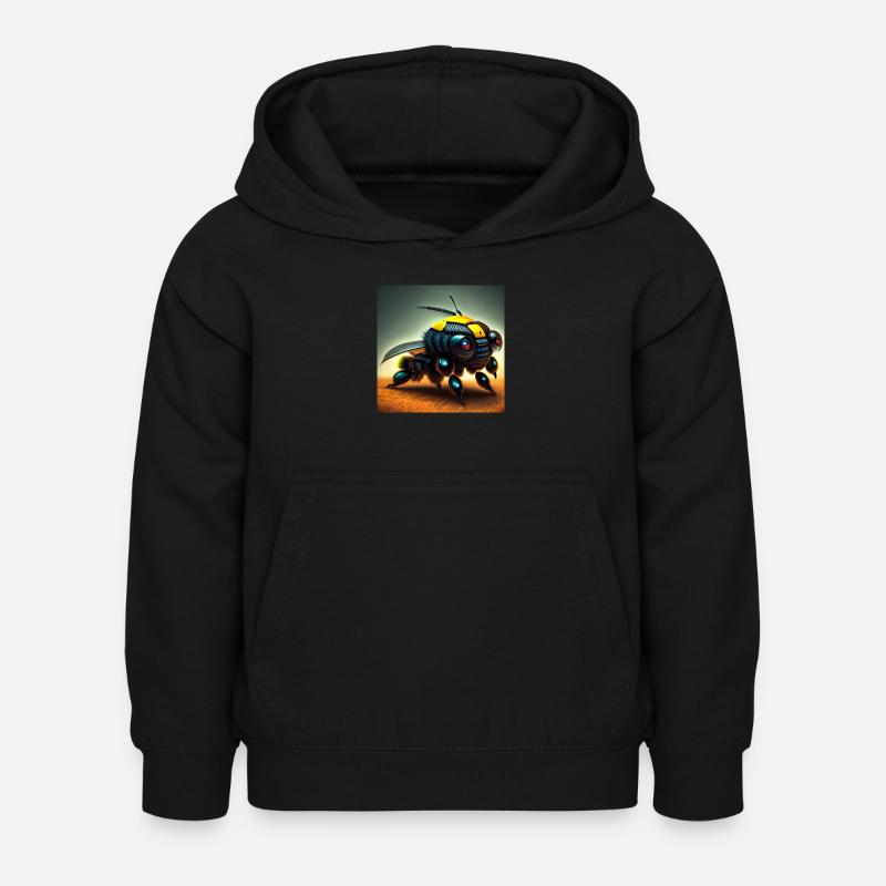 bionic bumblebee - Kids Hoodie - black