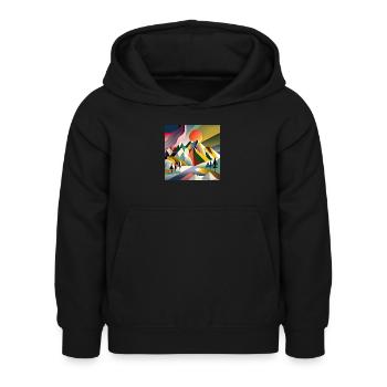 The Bauhaus Legacy - Kinder Hoodie - Schwarz - Vorne - AI Model Kid Female (0cm)