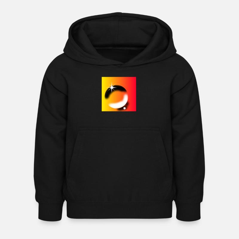 Muster - Kinder Hoodie - Schwarz