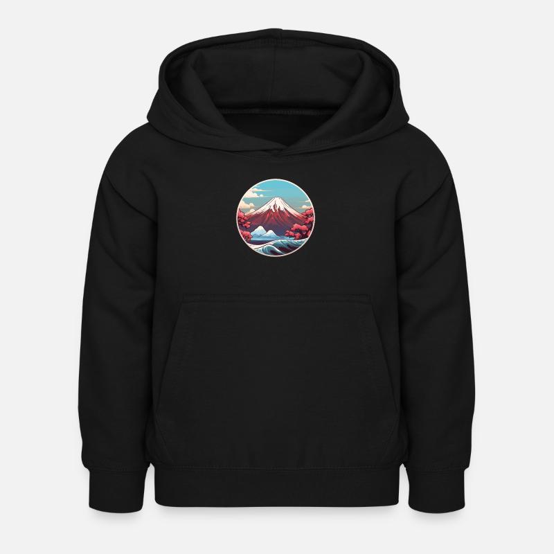Japon - Sweat à capuche Enfant - noir