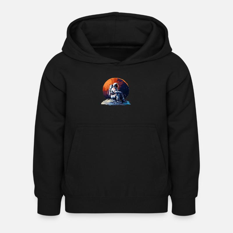 Astronaute échoué - Sweat à capuche Enfant - noir