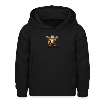 Spier Eekhoorn - Kinderhoodie - zwart - Voor - AI Model Kid Female (0cm)