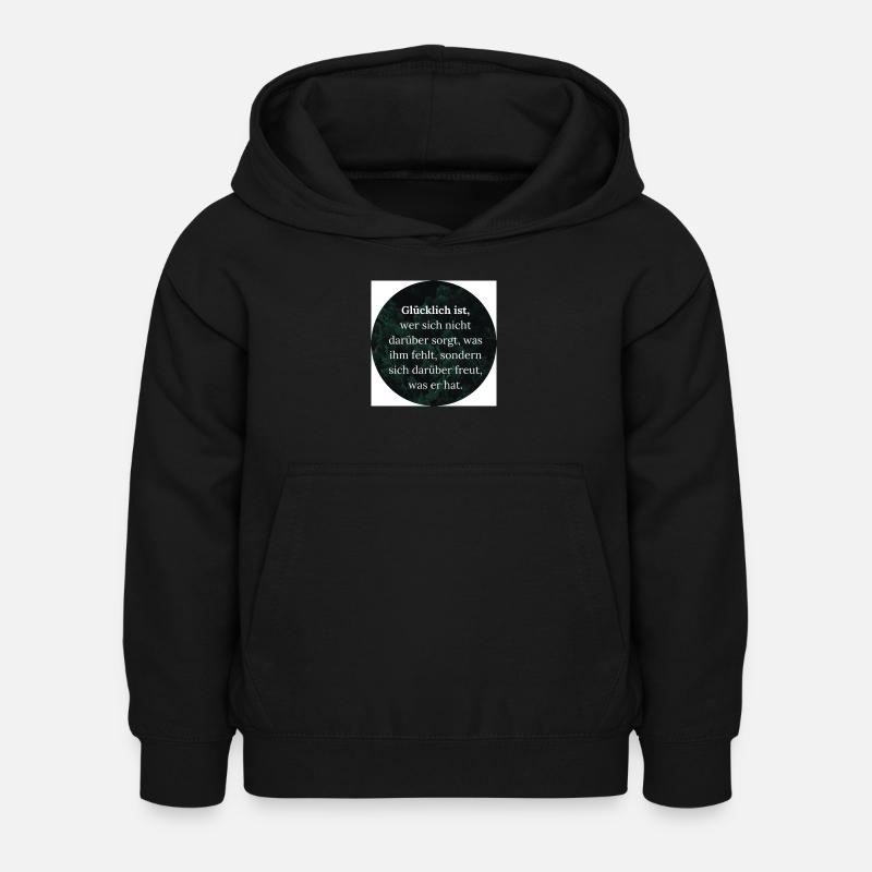 Ancient Wisdom - Kids Hoodie - black