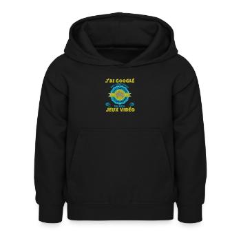 JEUX vidéo - Sweat à capuche Enfant - noir - Devant - AI Model Kid Female (0cm)