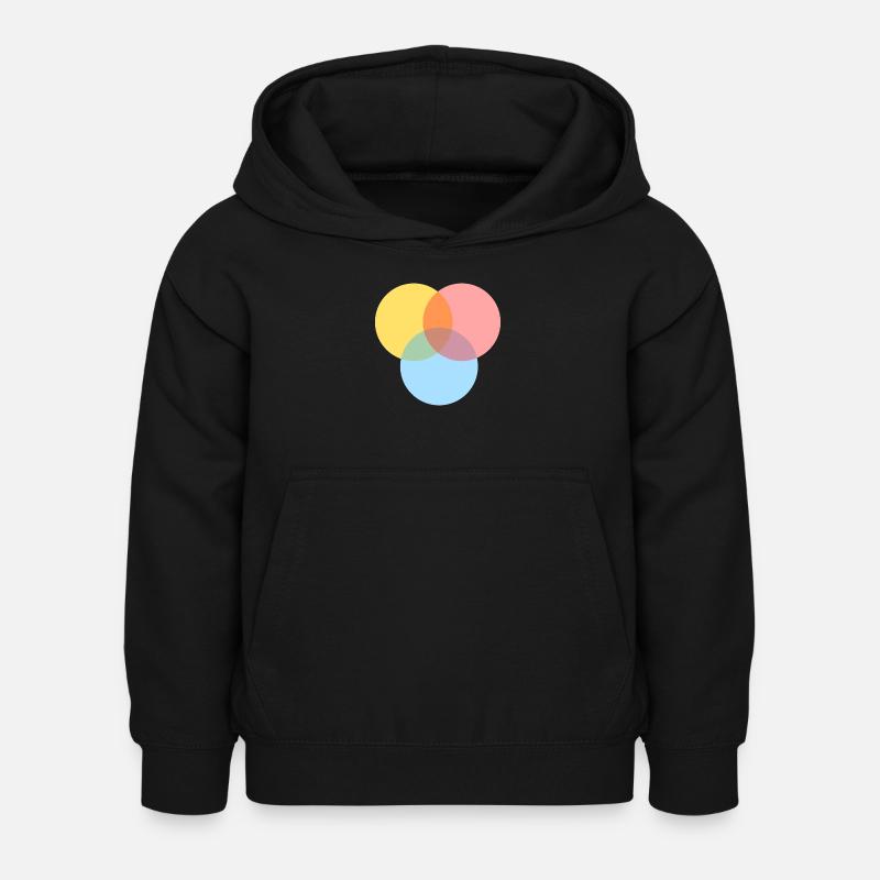 Basic colors - Kids Hoodie - black
