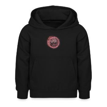 Team Leben - positives Denken - Affirmationen - Kinder Hoodie - Schwarz - Vorne - AI Model Kid Female (0cm)