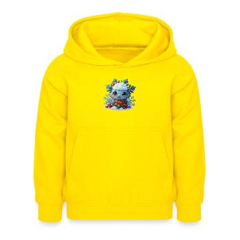 Schneeflocke für Kinder - Kinder Hoodie - Gelb - Vorne - AI Model Kid Female (0cm)