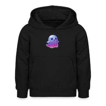 Kleiner Geist - Kinder Hoodie - Schwarz - Vorne - AI Model Kid Female (0cm)