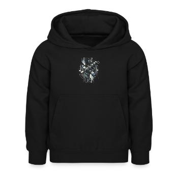 Surveillance orbitale par satellite - Sweat à capuche Enfant - noir - Devant - AI Model Kid Female (0cm)