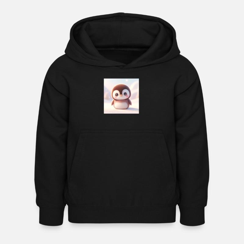 Pingouins neige 2 - Sweat à capuche Enfant - noir