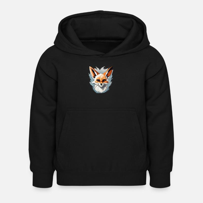 Fenne Logo Volpe Fox - Kids Hoodie - black