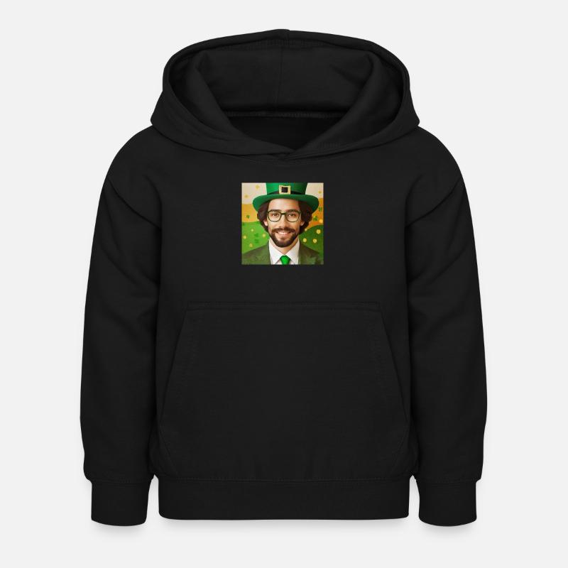 saint patrick - Sweat à capuche Enfant - noir