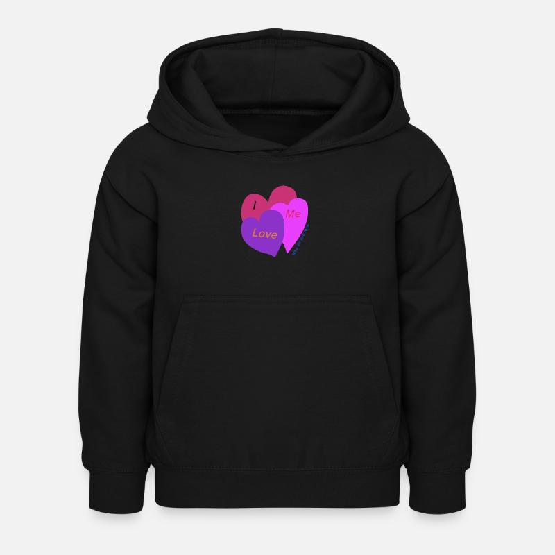 Liebe mich - Kinder Hoodie - Schwarz