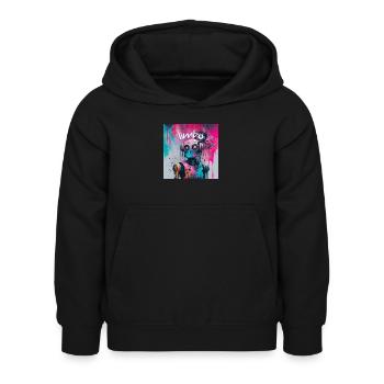 Limbo Robo Colour Splash - Kids Hoodie - black - Front - AI Model Kid Female (0cm)