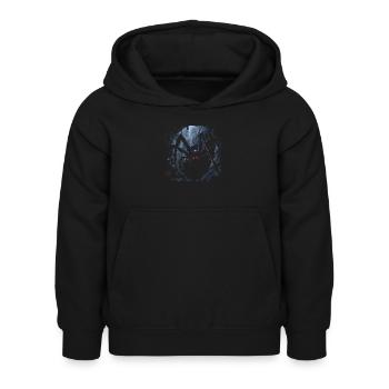 Die Spinnenkönigin - Kinder Hoodie - Schwarz - Vorne - AI Model Kid Female (0cm)