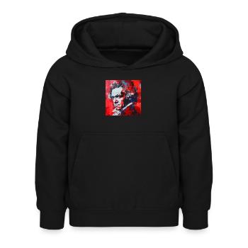 Beethoven n° 3 - Sweat à capuche Enfant - noir - Devant - AI Model Kid Female (0cm)