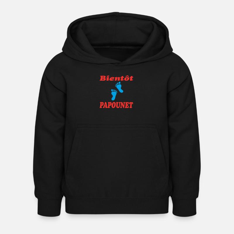 SOON DADDY - Kids Hoodie - black
