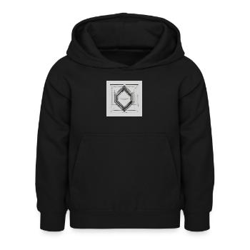 Freiheit im Minimalismus - Kinder Hoodie - Schwarz - Vorne - AI Model Kid Female (0cm)