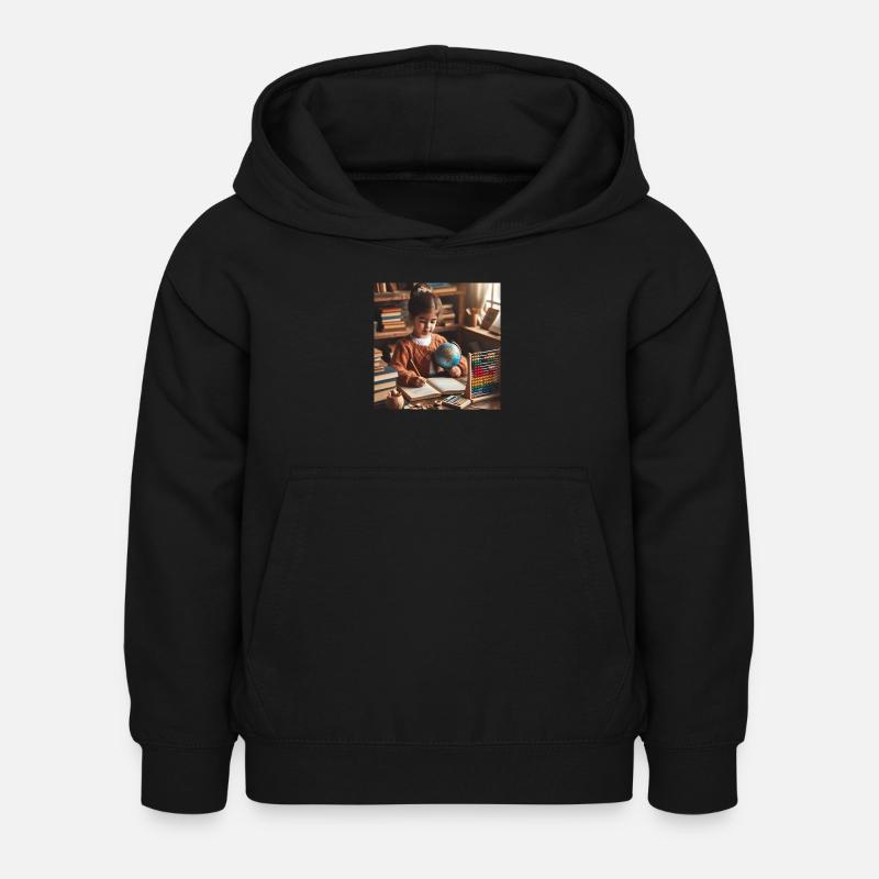 Un présent sans écran - Sweat à capuche Enfant - noir