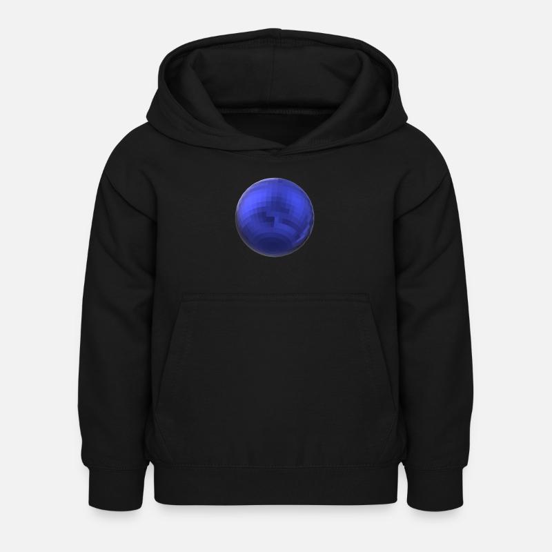 boule indigo - Sweat à capuche Enfant - noir