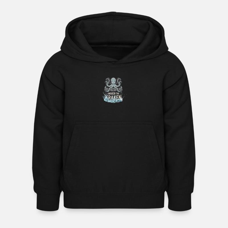 Le trésor du Kraken - Sweat à capuche Enfant - noir