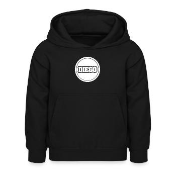 Cadeau pour Diego - Sweat à capuche Enfant - noir - Devant - AI Model Kid Female (0cm)
