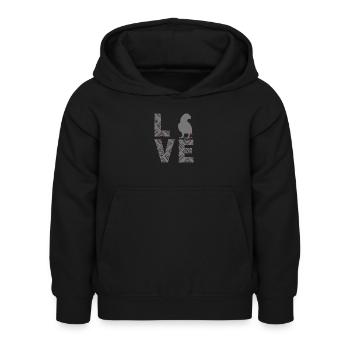 Afrikanischer Graupapagei - Kinder Hoodie - Schwarz - Vorne - AI Model Kid Female (0cm)
