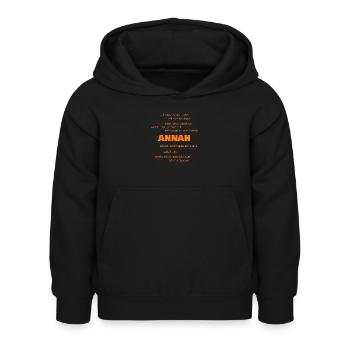 Annah - Kids Hoodie - black - Front - AI Model Kid Female (0cm)
