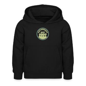 geboren 1997 - Kinder Hoodie - Schwarz - Vorne - AI Model Kid Female (0cm)
